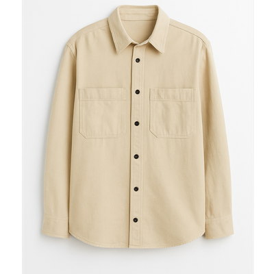 پیراهن کتان پاییزه شیری