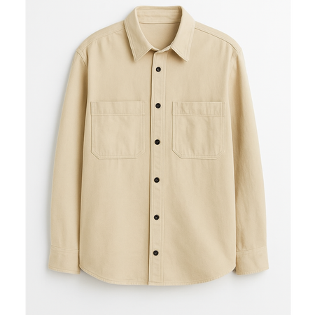 پیراهن کتان پاییزه شیری