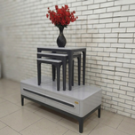 میز جلومبلی و عسلی کد 614 رنگ طوسی نوک‌مدادی