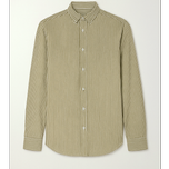 پیراهن راه راه پاییزه سبز