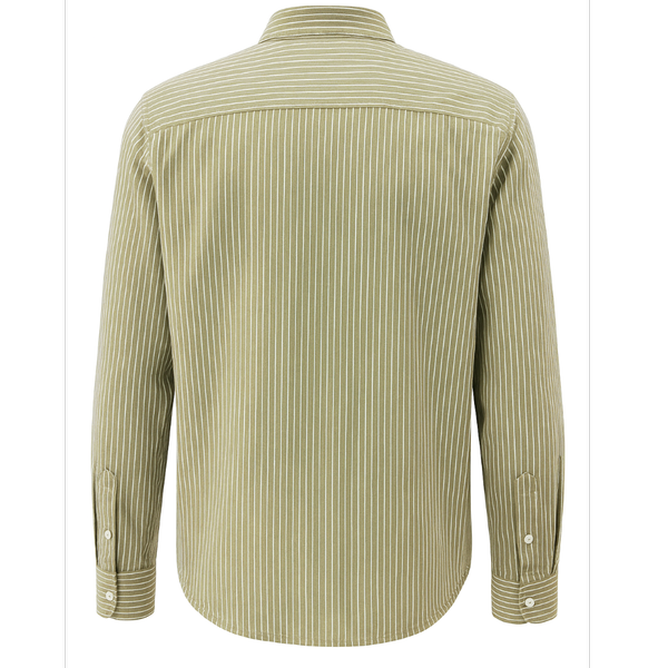 پیراهن راه راه پاییزه سبز