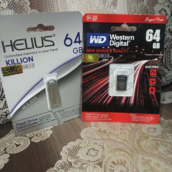 فلش مموری 64 گیگابایت USB 2.0 | حافظه پرسرعت و قابل‌حمل برای فایل، عکس و فیلم