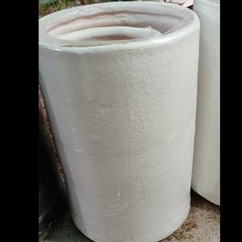 گلدان سفالی استوانه سایز بزرگ کد 1