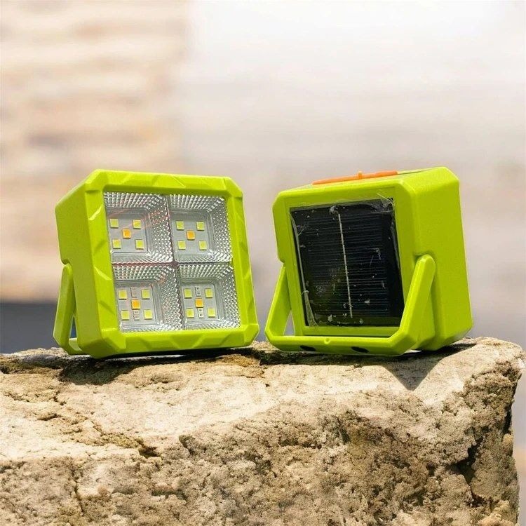 پروژکتور خورشیدی پرتابل GBL مدل 100W با باتری جداشونده و پاوربانک