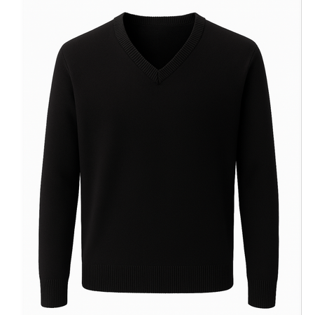 بافت یقه هفت مردانه مشکی