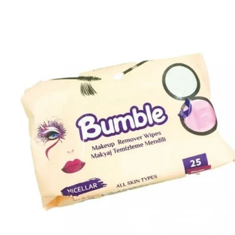 دستمال مرطوب آرایشی بامبل بسته 25 عددی