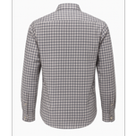 پیراهن چهارخانه رگولار فیت چهار خانه ریز کرم رنگ