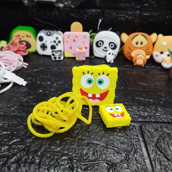 محافظ شارژر 20 وات آیفون چهار تیکه سیلیکونی طرح2