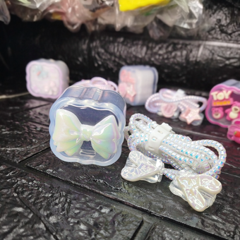 محافظ شارژر 20 وات آیفون 5تیکه شفاف فانتزی طرح2