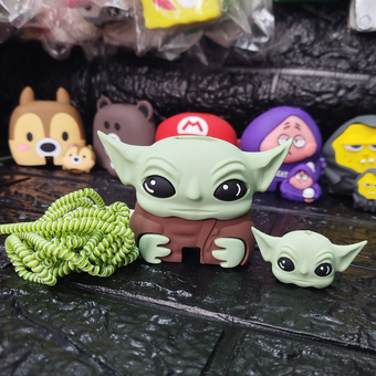 محافظ شارژ 25 وات سامسونگ 4تیکه سیلیکونی فانتزی طرح4