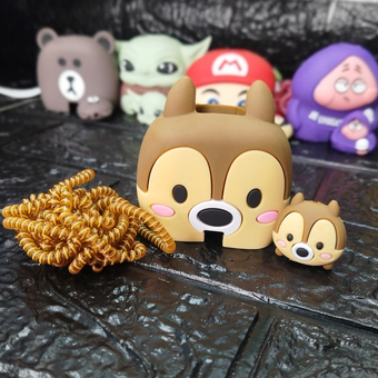 محافظ شارژ 25 وات سامسونگ 4تیکه سیلیکونی فانتزی طرح6