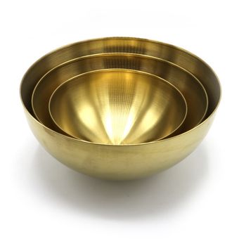 کاسه استیل طلایی