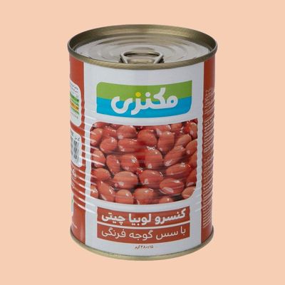 کنسرو خوراک  لوبیا ساده مکنزی 370گرم 12عددی