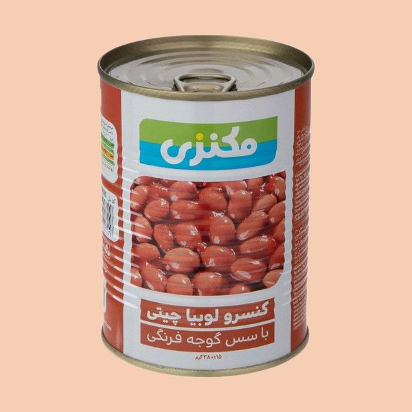کنسرو خوراک  لوبیا ساده مکنزی 370گرم 12عددی