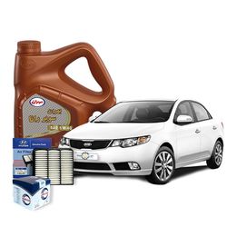 پکیج سرویس کامل سراتو جدید _ روغن موتور بهران سوپر رانا + فیلتر روغن و هوا