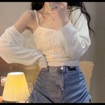 ست دو تکه بافت زنانه وارداتی