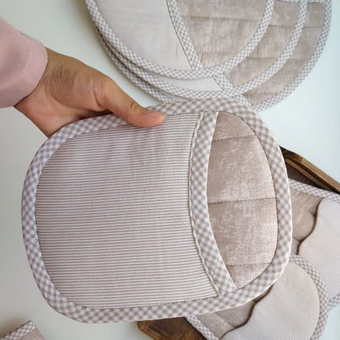 سفره پاک کن با پارچه کتان نخ ترک