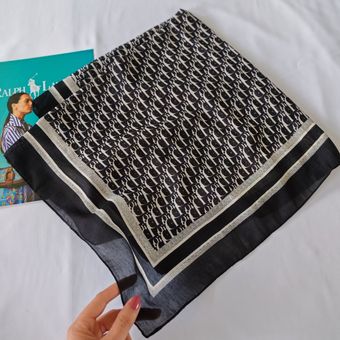 مینی اسکارف وارداتی نخی مودال مشکی
