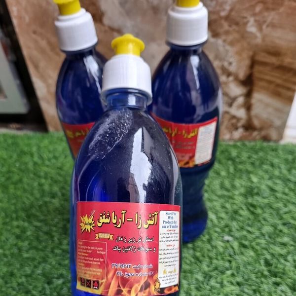 ژل آتش زنه آریا شفق حجم 800 میلی لیتر باکس15عددی