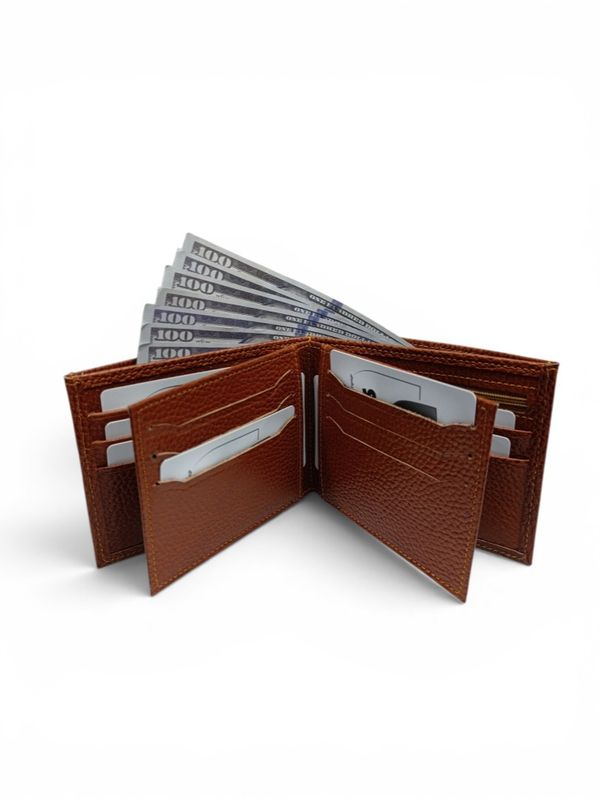 کیف پول جیبی چرم طبیعی مدل آریا