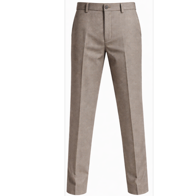 شلوار پارچه ای نسکافه ای پارچه فاستونی برفکی