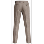 شلوار پارچه ای نسکافه ای پارچه فاستونی برفکی