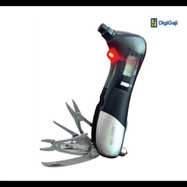 ابزار 9 کاره گرین‌لاین مدل Green Lion 9-in-1 Digital Tire Pressure Gaug Rescue Tool GL-9DR