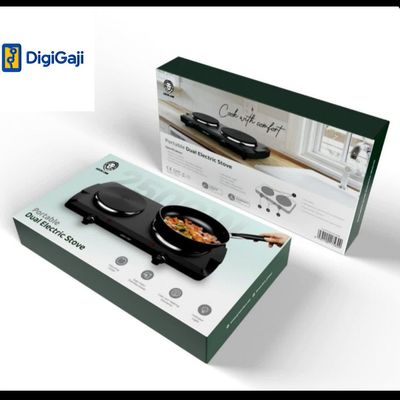 اجاق برقی گرین لاین مدل GNPTDLESTOVBK دو شعله 2500 وات