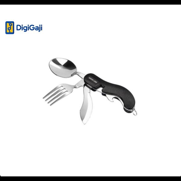 قاشق و چنگال کمپینگ Cutlery Set گرین لاین Green Lion 4 in 1 Cutlery Set