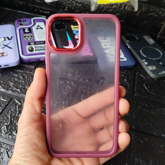 کاور قاب گوشی آیفون 11promax مدل new skin پشت شفاف