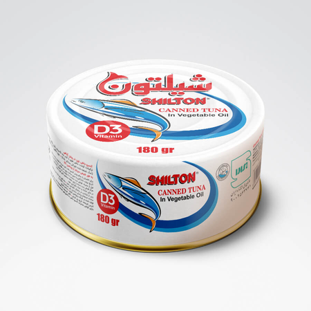 کنسرو ماهی تن در روغن شیلتون - 180 گرم بسته 24 عددی