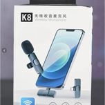 میکروفن k8 یقه ای مدل k8 wireless microphone مناسب برای ایفون و اندروید