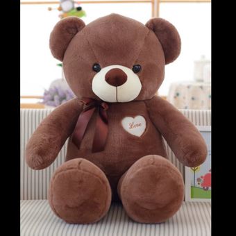 عروسک پولیشی خرس مخملی 43 سانتی متر