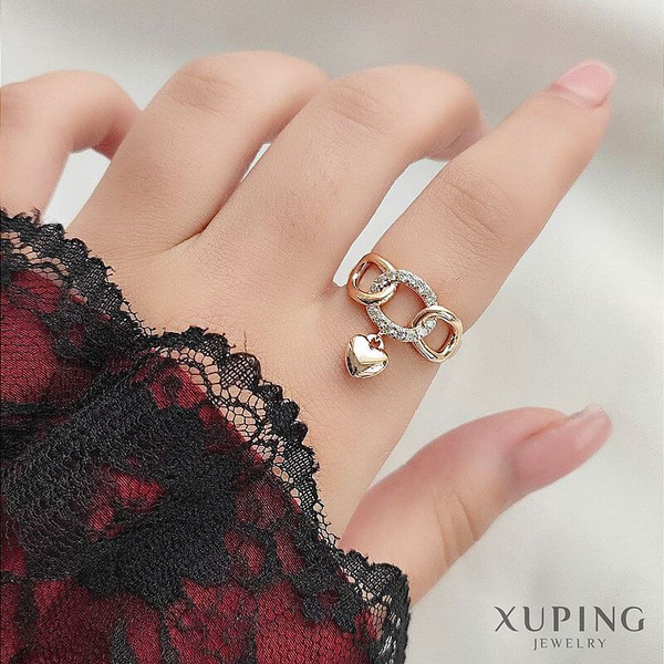 انگشتر کارتیر آویز قلب ژوپینگ کد 03019