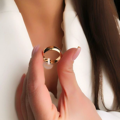 حلقه (رینگ) ساده پهن ژوپینگ 03005