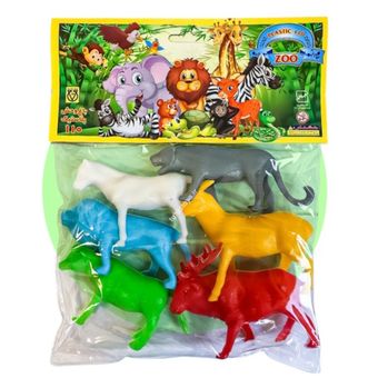 فیگور طرح حیوانات باغ وحش مجموعه 6 عددی