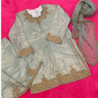 ست لباس مجلسی سنتی هندی زنانه