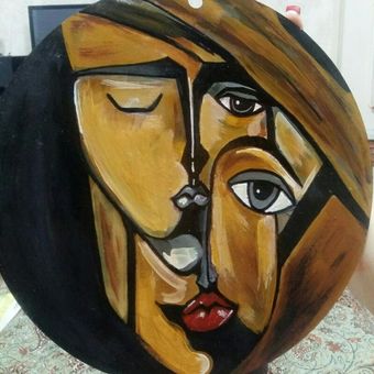 تابلو کوبیسم چهره