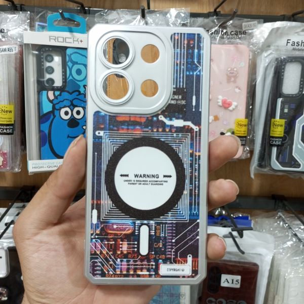 قاب ژله ای طرح دار مگ سیف محافظ لنزدار Xiaomi Redmi Note 13 4G