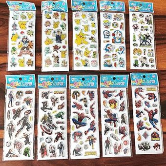 استیکر پفکی باریک بسته 5 عددی