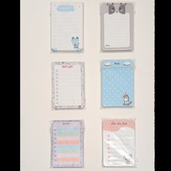 کاغذ یادداشت لیست خرید و کارهای روزانه بسته 6 عددی