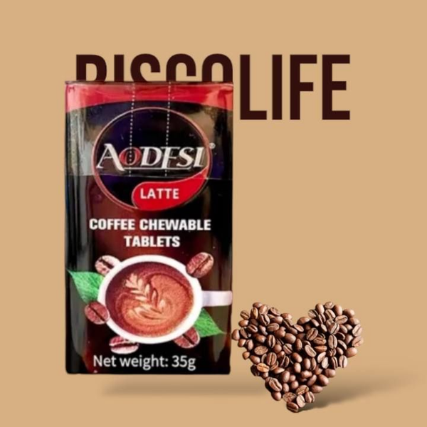 قرص قهوه لاته آئودسی (ادسی- اودسی) خوشبو کننده دهان 35 گرمی Aodesi Latte Coffee Tablet