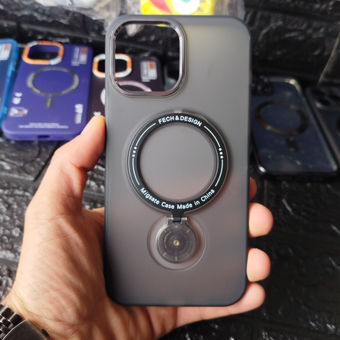 کاور قاب آیفون 13promaxمدل مگ سیف استند شو پشت مات ضدضربه کیفیت عالی
