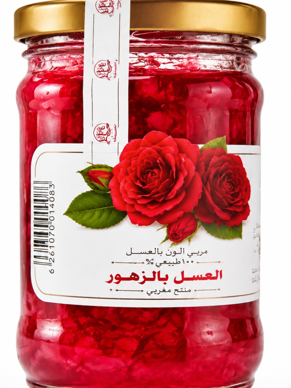 مربا گلسرخ 620گرم شیشه ای خونگی 6عددی
