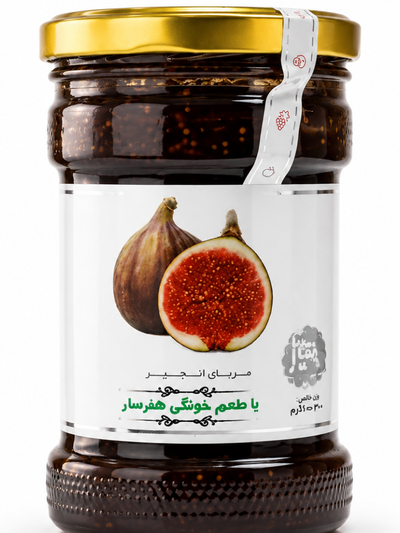 مربا انجیر 620گرم شیشه ای خونگی 6عددی