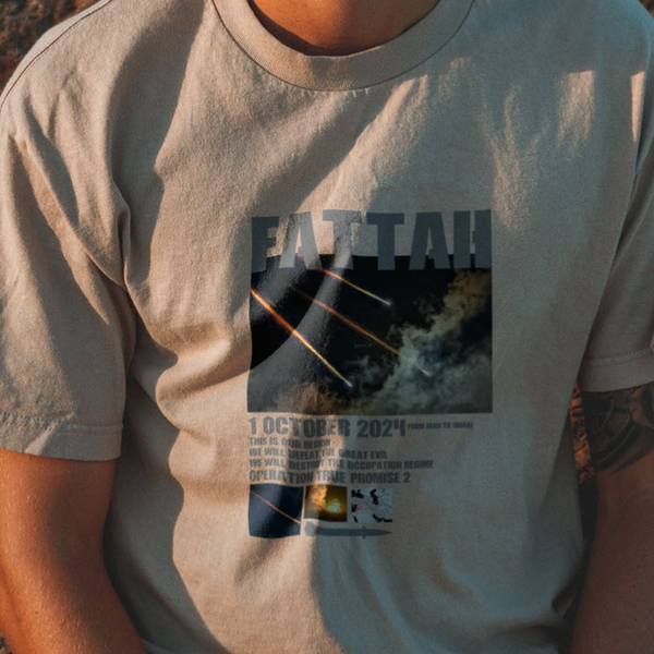 تیشرت فتاح ( مشکی و نقره ای)