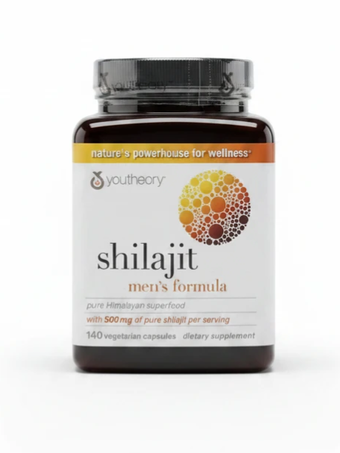 **کپسول شیلاجیت یوتئوری 140 عددی کمک به افزایش انرژی و حمایت از عملکرد عمومی بدن Youtheory Shilajit**