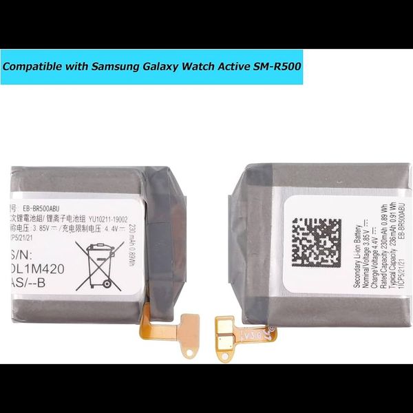 Battery EB-BR500ABU For Samsung Galaxy Watch Active SM-R500 40mm SM باتری ساعت سامسونگ با گارانتی تست10روزه