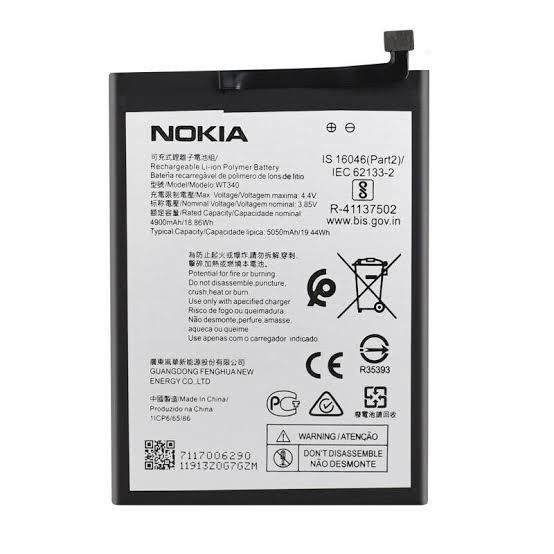 Nokia G10 (TA-1334 TA-1351 TA-1346 TA-1338), G20 (TA-1336) Battery WT340 باتری نوکیا