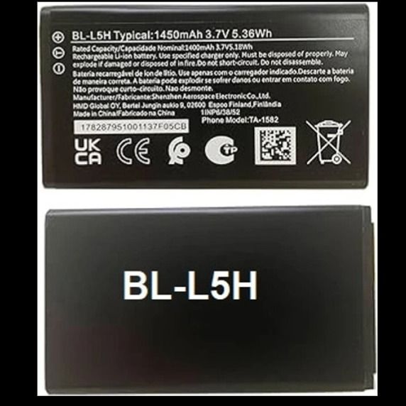 BL-L5H Battery For Nokia 105 4G 110 4G125 150 (2023باتری نوکیا